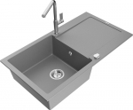 Graniidist k&ouml;&ouml;givalamu Mexen Leo koos segisti ja sifooniga, Grey+Chrome