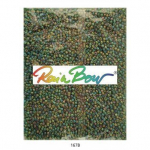 Klaasist &uuml;mmargused toruhelmed 6/0 RainBow&reg; 500 g, v&auml;rv 167B