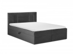 Voodi Mazzini Beds Afra 200x200 cm, tumehall