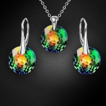 Naiste ehete komplekt &bdquo;Marianne (Vitrail Medium)&ldquo; koos Swarovski kristallidega