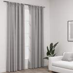 vidaXL pimendavad kardinad konksudega, 2 tk hall 140 x 245 cm