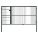 vidaXL terasest postidega aiav&auml;rav, 350 x 140 cm, antratsiithall, Pilka
