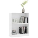 vidaXL raamaturiiul, valge, 60 x 24 x 74,5 cm, puitlaastplaat
