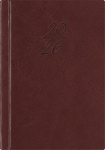 P&auml;ev A6, k&otilde;vak&ouml;ide, kunstnahast kaaned (PRUUN), Day A6, Teacher's book, fake leather covers (brown)