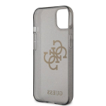 Guess GUHCP13SPCUGL4GBK iPhone 13 mini 5.4 musta/musta v&auml;rvi Glitter 4G Suur Logo kaitse&uuml;mbris