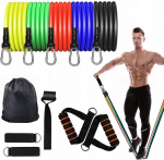 Resistentsuskummi komplekt 5 teibist fitnessi treeningharjutusteks