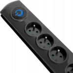 &Uuml;lepingekaitse Qoltec Swift 4 pesa 2,5 m must