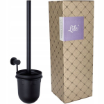 Lile Must rippuv Wc-harja komplekt, metall