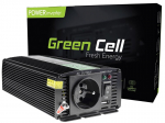 Green Cell inverter, pingemuundur 24 V kuni 230 V 500W/1000W modifitseeritud siinuslaine