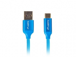 Lanberg Quick Charge 3.0 USB A - USB C kaabel Sinine - - - Lanberg