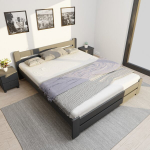 Voodi madratsiga Harmony RS 90x200 Grafiit