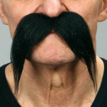 Mustache musteline noir
