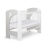 Voodi Klupś Nel Heart, 120x60 cm, valge/hall