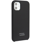 Audi &uuml;mbris iPhone 11-le AU-LSRIP11-Q3/D1-BK must k&otilde;va &uuml;mbris Silikoonist