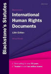 Blackstone's International Human Rights Documents 13th Revised edition