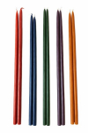 V&auml;rvilised mesilasvahast k&uuml;&uuml;nlad, 10 tk, 25 cm (v&auml;rvide segu)