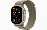 Nutikell Apple Watch Ultra 2 GPS + Cellular, 49mm Titanium Case with Olive Alpine Loop - Medium MREY3EL/A