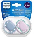 Lutt Philips Avent SCF085/34, 2 tk, 6-18 kuud, roosa/sinine