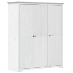 vidaXL riidekapp "BODO", valge, 151,5 x 52 x 176,5 cm, m&auml;nnipuit