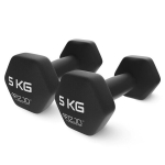 Hantlid, raskused 4FIZJO, 2 x 5 kg, fitness hantlid, k&auml;eraskused, treeninguteks, harjutusteks