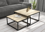 Diivanilaua komplekt Adrk Furniture Kama, helepruun/must