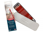 Joonistuspliiats Derwent Drawing 6tk+teritaja metallkarbis
