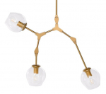 HANGING LAMP TWIG S 100X42CM GLASS ALUMINIUM STEEL GOLD