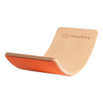Montessori tasakaalulaud villaga MeowBaby, 80x30 cm, oranž
