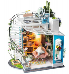 Puidust kokkupandav miniatuur - roombox Dora's LOFT RB010e