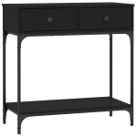 vidaXL konsoollaud, must, 75x34,5x75 cm, tehispuit