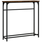vidaXL konsoollaud, suitsutatud tamm, 75 x 19,5 x 75 cm, tehispuit