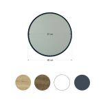 Peegel Asir, 60x60x1,2cm, must