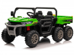 Kahekohaline laste elektriauto Farmer Truck, roheline