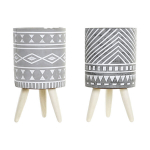 Lillepottide komplekt DKD Home Decor 14,3 x 14,3 x 26,2 cm, 2 tk