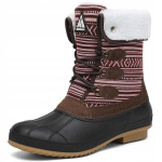 Soojad porisaapad naistele Mishansha, tumepunasekirjud