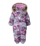 Lenne laste kombinesoon 250g Berry 23307*6103, hall/bordoo