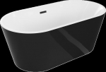 Vann Mexen Luna, 150 x 75 cm, White/Black+Black