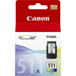 Canon CL-511 (2972B001AA) Tri-Colour 244 lk (9ml)