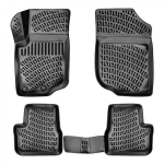 Auto kummimatid mustad 3D RIZLINE PEUGEOT 207 (2006-2012)