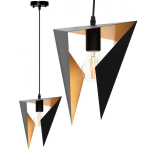 Kolmnurkne laelamp must must app253-1cp