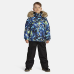 Huppa Poiste talvekomplekt WINTER, blue pattern/ black
