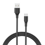 USB Type-C kaabel, Vention CTHBC USB Type-C isas-isas, 25 cm, must.