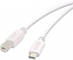 Vivanco kaabel USB-C - USB-B 1,8m, valge (45355)