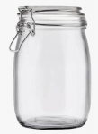 &Otilde;hukindla kaanega toiduainete s&auml;ilituspurk, 1 l