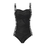 Ujumistrikoo naistele Aidotop, must, salendav