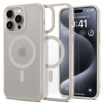 Spigen Ultra Hybrid MagSafe &uuml;mbris iPhone 15 Pro (Frost Natural Titanium)