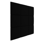 Pehmendatud paneel Ravio 2219, 50x50 cm, must
