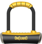 Jalgrattalukk OnGuard, must/kollane