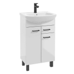 Vannitoakapp koos valamuga Euroliux, valge/must