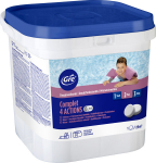 Basseinivee hooldusvahend Gre Actions chlorine, 250 g klooritabletid, 5 kg